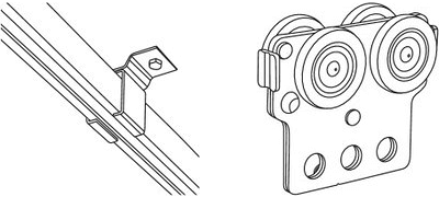 ハンガーレールのパーツ
