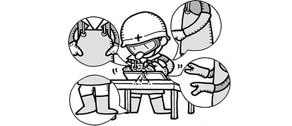 パイク製溶接保護具のイメージ