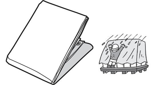 UVシートの使用イメージ