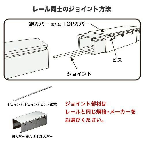 岡田 D30 ジョイント | ヨドヤ【公式】レール金物通販
