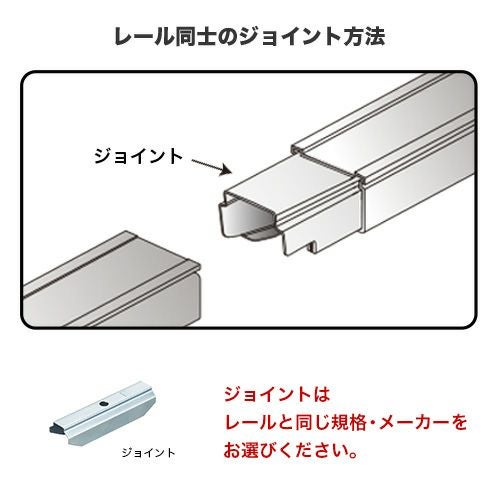 岡田 D25交叉レール L=1000 アルミ | ヨドヤ【公式】レール金物通販