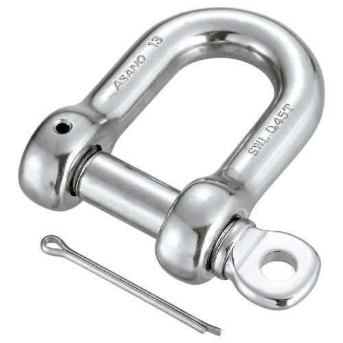 ASANO ピンシャックル (割りピン付) 8mm | ヨドヤ【公式】レール金物通販