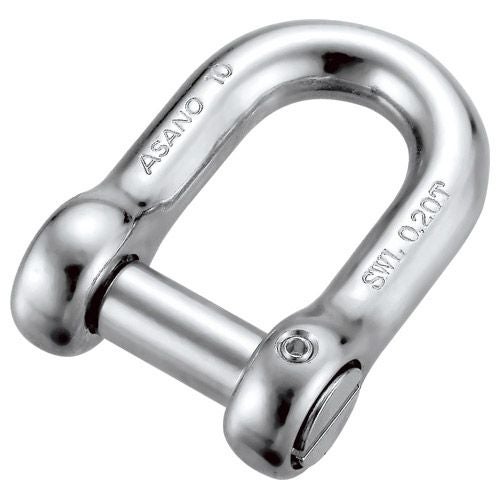 ワイヤー&シャックル三個 ASANO 沈みシャックル (まわり止め付) 8mm | ヨドヤ【公式】レール金物通販