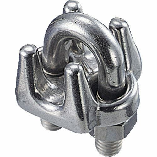 TRUSCO ワイヤクリップ ステンレス 適用ワイヤロープ径 2mm用 (2個入