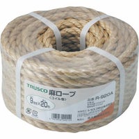TRUSCO 麻ロープ 3つ打タイプ 12mm×30m巻 | ヨドヤ【公式】レール金物通販