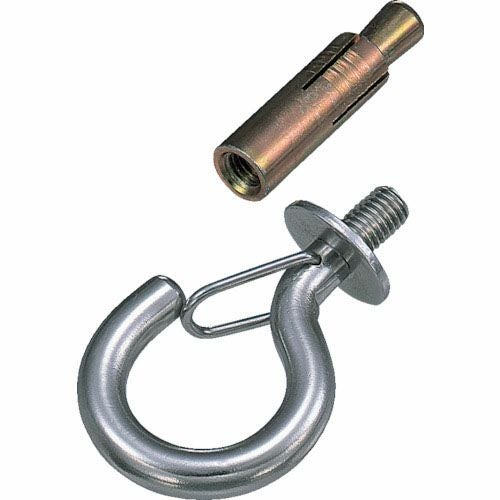 水本 ステンレス ボルトフック 線径10mm ねじ径M10 (カットアンカー付