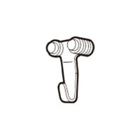 ヒナカ ピクチャーレール ピクチャーフック 天井用可動式 ホワイト 
