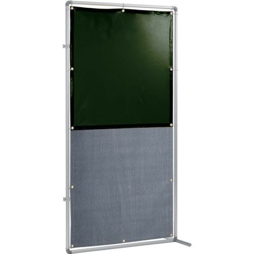 (未使用･未開封品)　吉野 遮光火花兼用衝立(ダークグリーン×A種シート)2×2 接続型固定足 YS-22JF-DG-BW 火花用衝立 6k88evb 吉野 遮光火花兼用衝立（ダークグリーン×A種合格スパッタシート） 1m