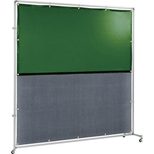 (未使用･未開封品)　吉野 遮光火花兼用衝立(イエロー×A種シート)2×2 接続型キャスター足 YS-22JC-Y-BW 火花用衝立 6k88evb 吉野 遮光火花兼用衝立（グリーン×A種合格スパッタシート）2m×2m