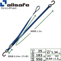 allsafe トラックレール用先端金具 ダブルワンピース (左右1セット 