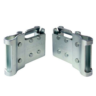 allsafe トラックレール用先端金具 ダブルワンピース (左右1セット 