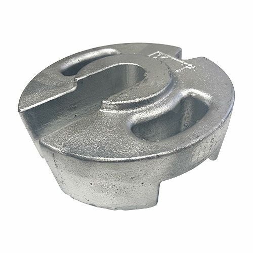 支柱・テントウエイト 丸型ウエイト10kg シルバー塗装 (転倒防止・風