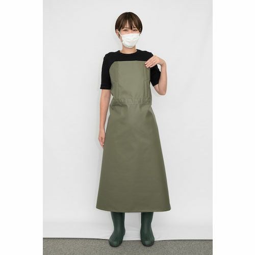 タキマキ　エプロン　カーキ 高山都×collex】初のコラボレーション！おもてなしエプロン ABAHOUSE - エプロン・三角巾